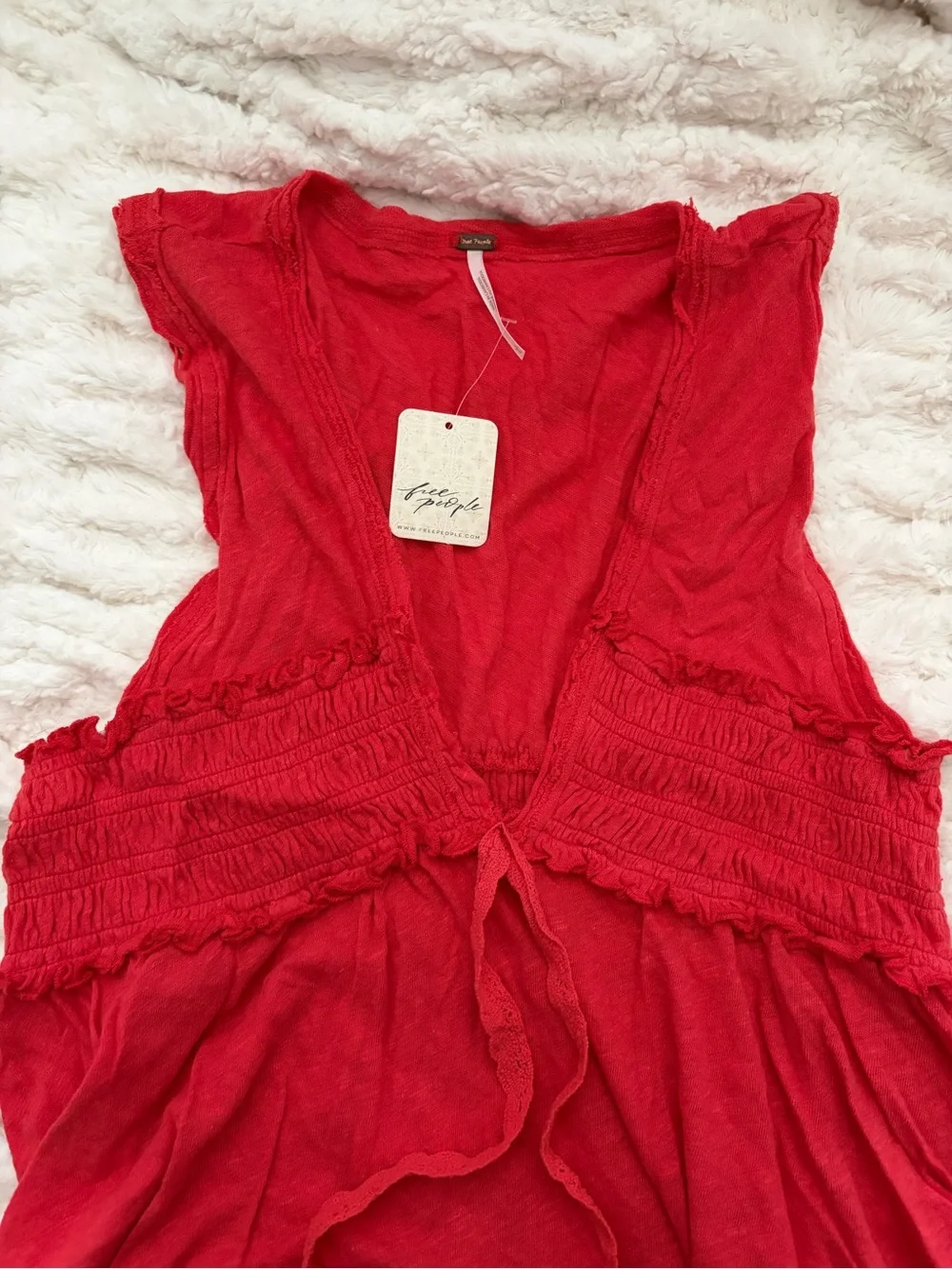 NWT Free People Red Tank